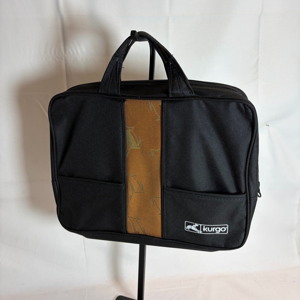 Kurgo Black Travel Organizer Bag – Laptop/Work Tote – Added Long Strap